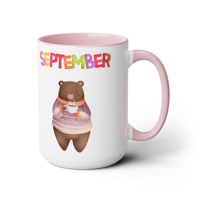 September Two-Tone Coffee Mugs, 15oz