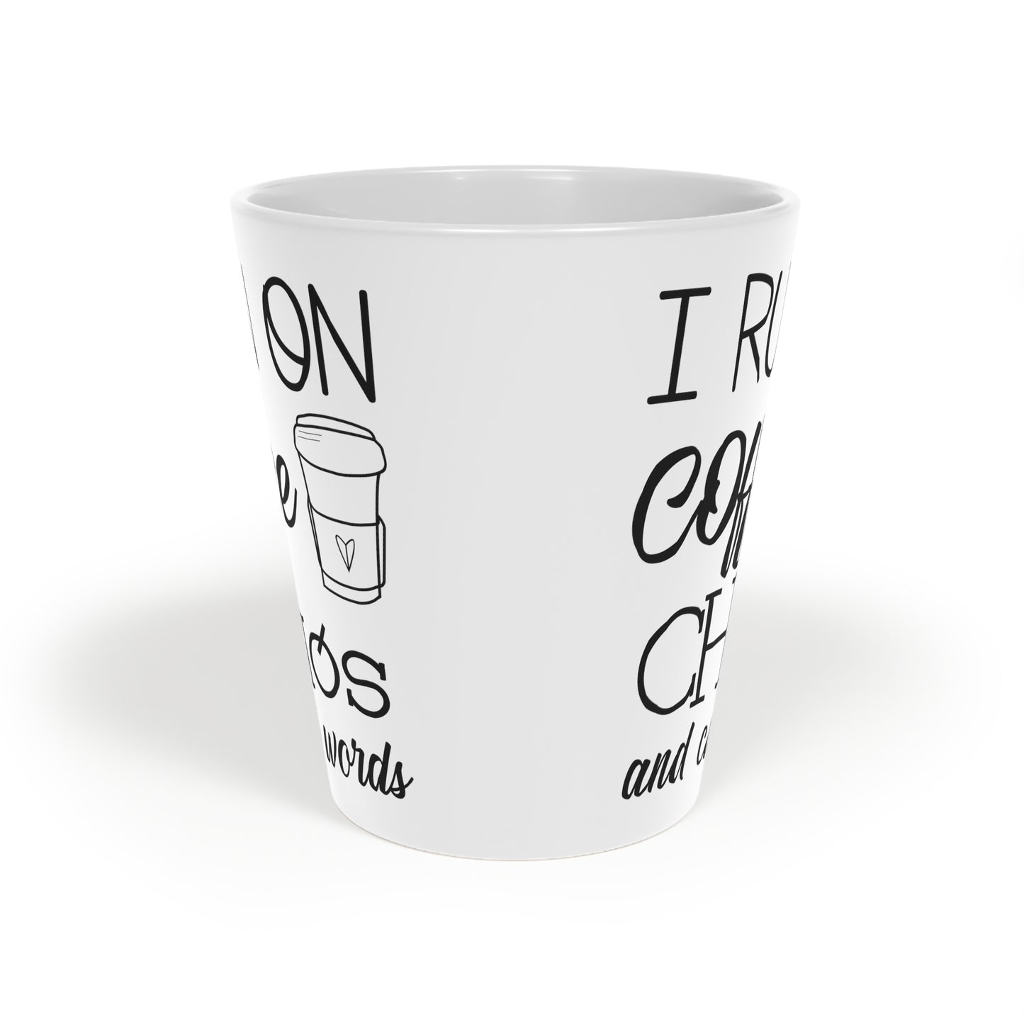 Coffee and Chaos Latte Mug, 12oz