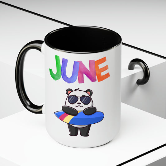 June Two-Tone Coffee Mugs, 15oz