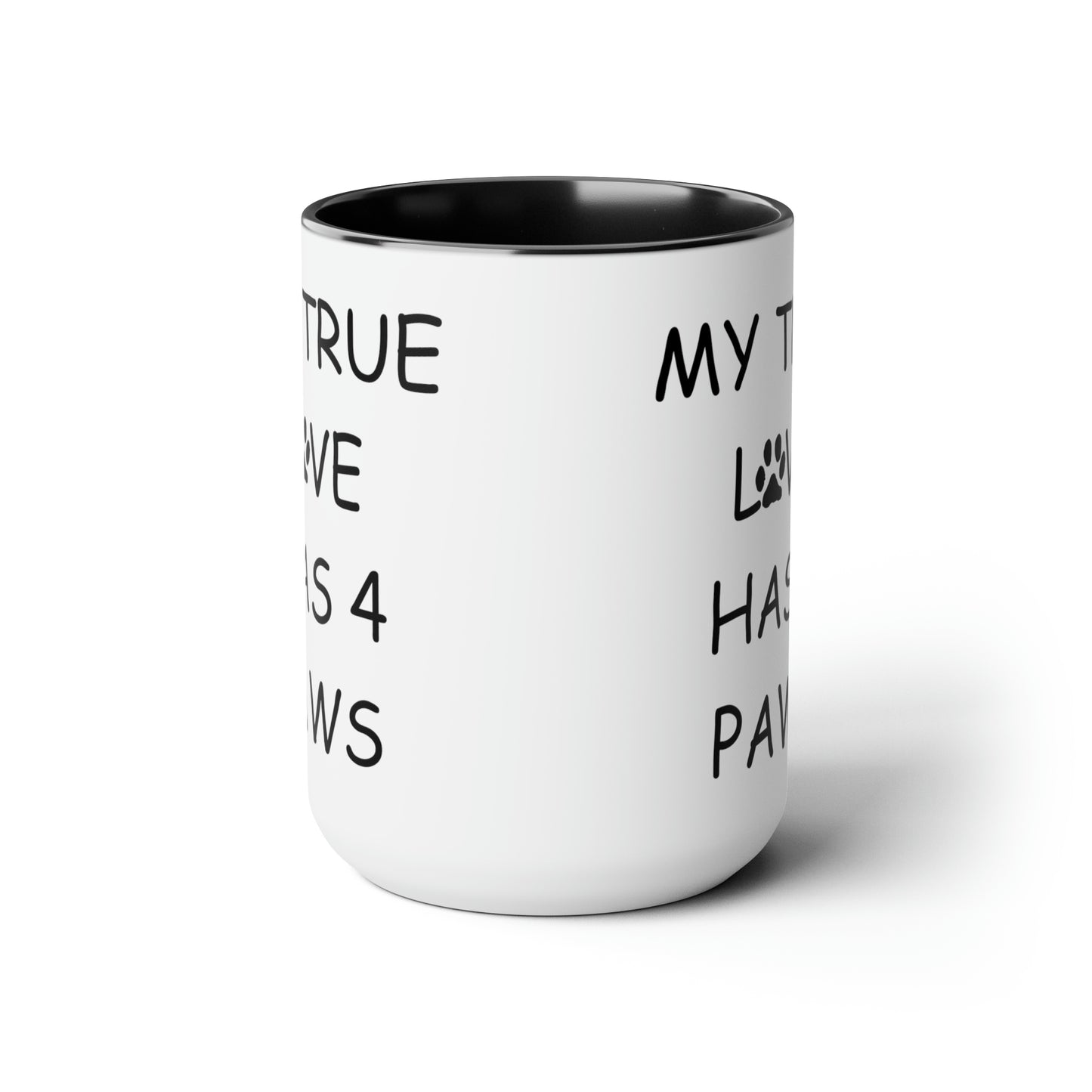 True Love Two-Tone Coffee Mugs, 15oz