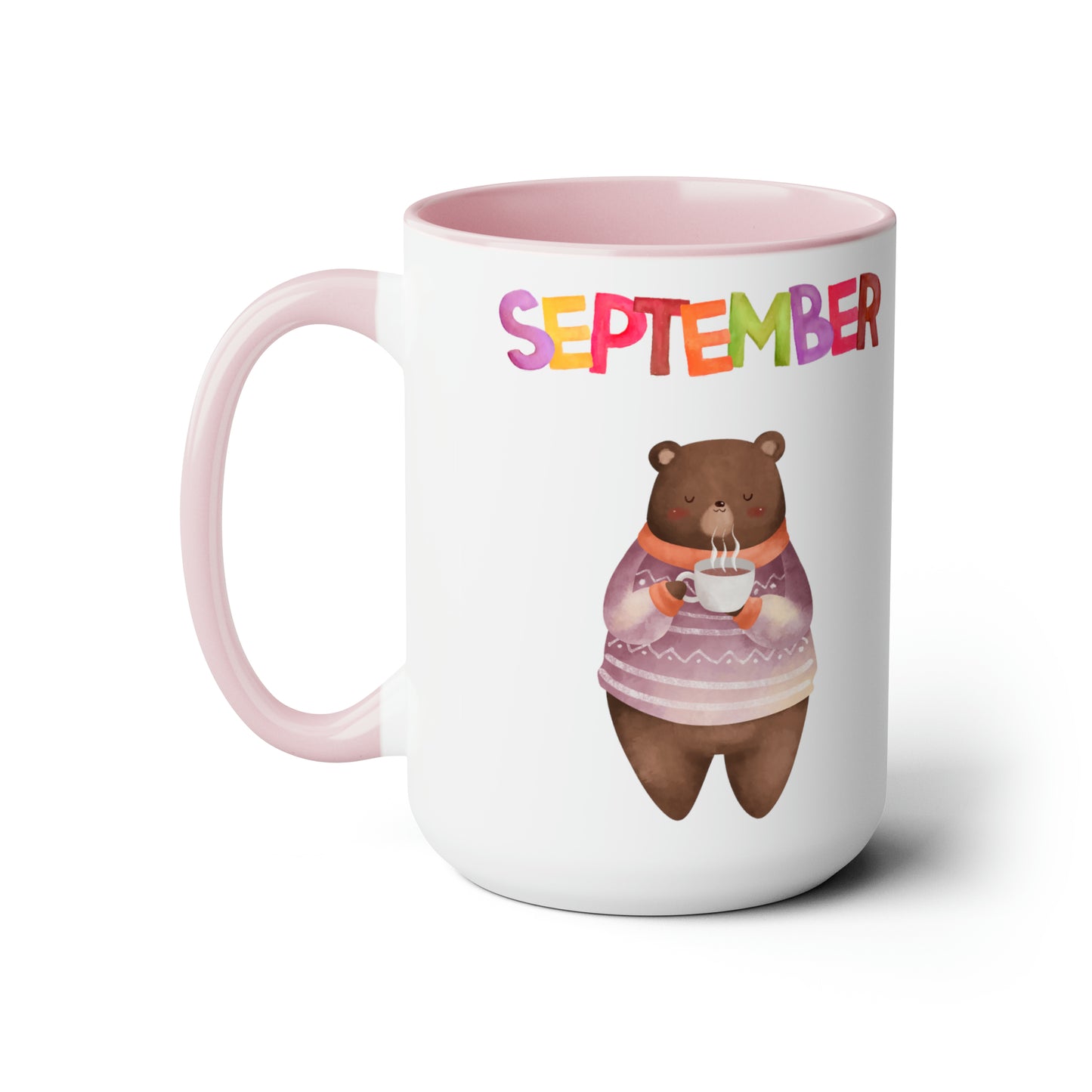 September Two-Tone Coffee Mugs, 15oz