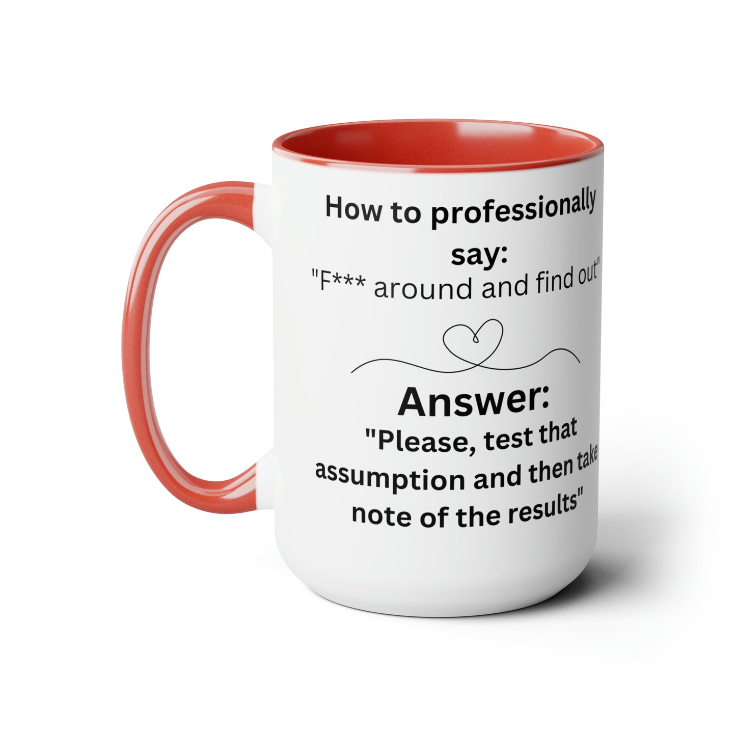 Professionally Find Out Two-Tone Coffee Mugs, 15oz