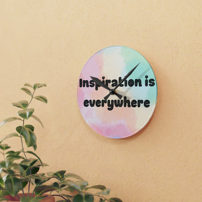 Inspiration is everywhere clock