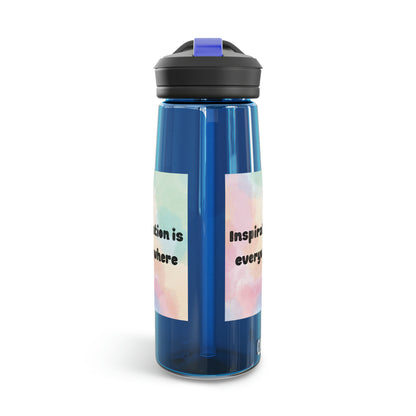 Inspiration is everywhere water bottle