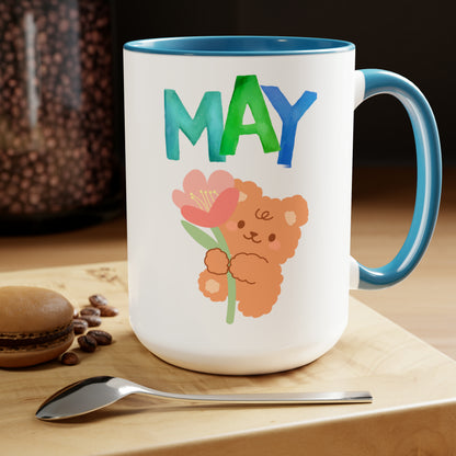 May Two-Tone Coffee Mugs, 15oz