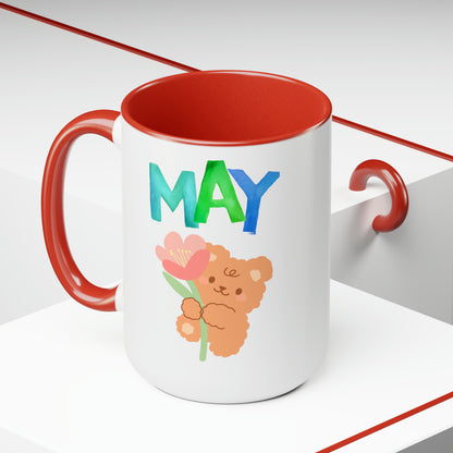 May Two-Tone Coffee Mugs, 15oz